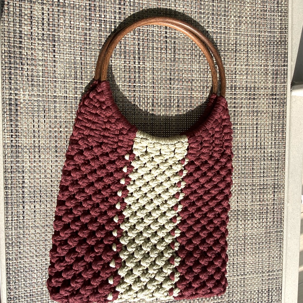 Vintage 1970’s Handmade Macramé Purse.